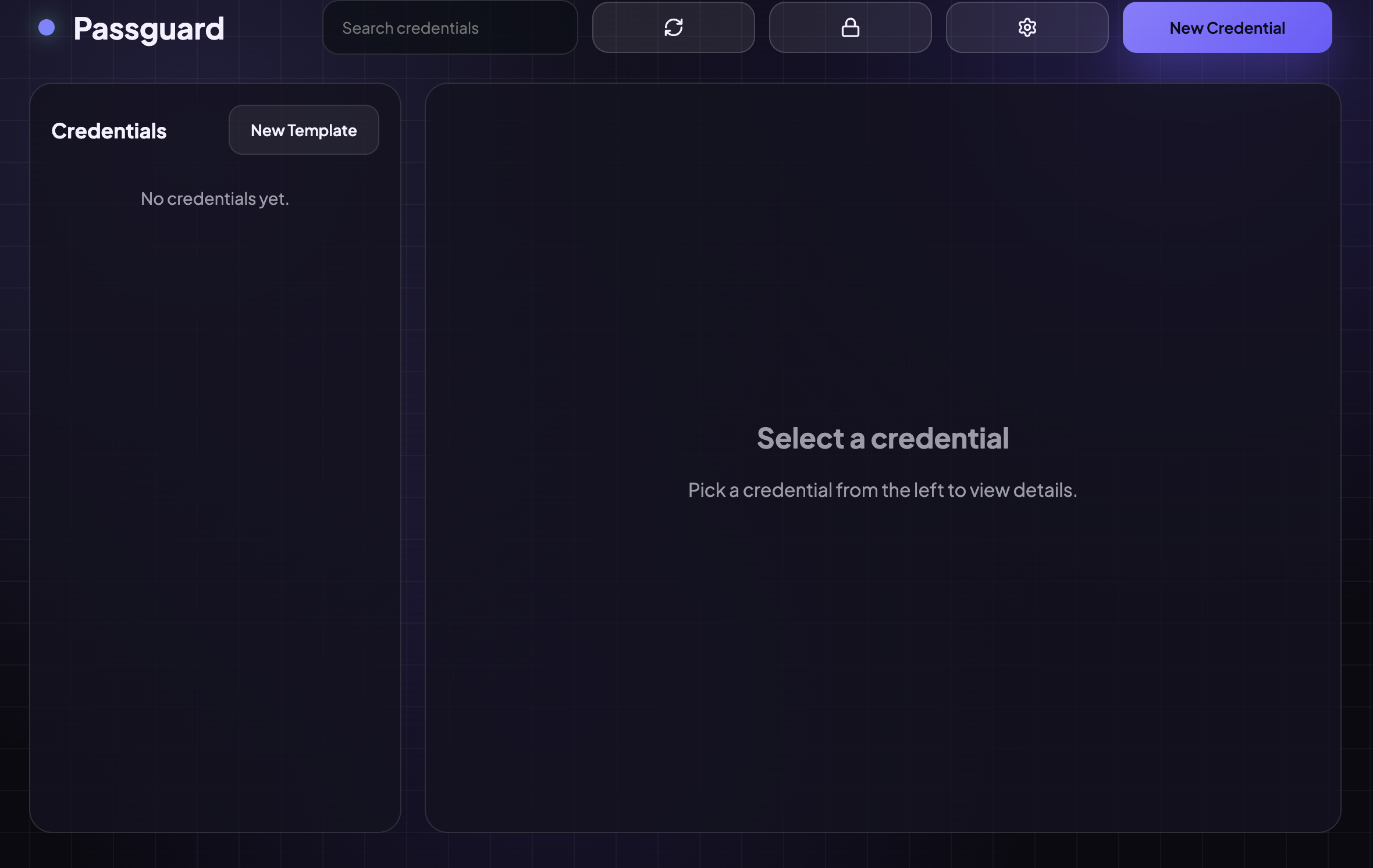Passguard app dashboard